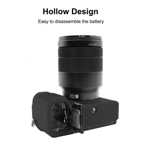 Фото Сумки, футляры, чехлы для камер и объективов, Силиконовые чехлы-футляры для фотоаппаратов, Силиконовые чехлы для фотоаппаратов Sony Защитный силиконовый чехол Puluz PU7139B для фотоаппаратов SONY Sony A7C / ILCE-7C - черный