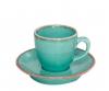 TURQUOISE Набор чашка кофейная 80 мл+блюдце 12 см 212109 T