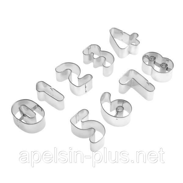 Фото  Вырубка кондитерская Цифры 2,5 см на 2 см набор металлических форм