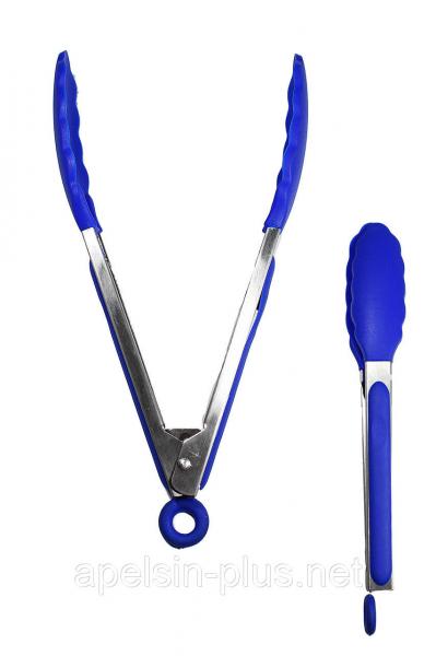 Фото  Щипцы кулинарные силиконовые Дубок 33 см ОПТ