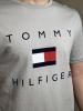  Футболка Tommy Hilfiger сіра (вел. лого) Мужские майки футболки в Украине
