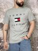  Футболка Tommy Hilfiger сіра (вел. лого) Мужские майки футболки в Украине