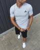  Футболка Adidas сіра Мужские майки футболки в Украине