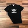 Футболка Adidas чорна (великий логотип)