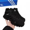  Зимові кросівки Adidas Terrex black orange чорні (хутро) Кроссовки, кеды мужские в Украине