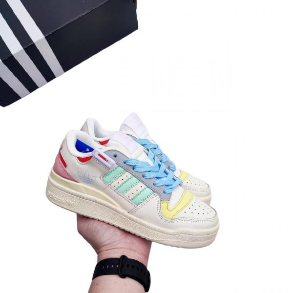 Фото Взуття, Брендоване взуття, Взуття Адідас Жіночі кросівки Adidas Forum Low Multicolor