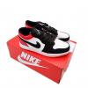 кросівки Nike Air Jordan 1 low Black/White/Red чорні з білим червоним