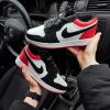  кросівки Nike Air Jordan 1 low Black/White/Red чорні з білим червоним Кроссовки, кеды мужские в Украине