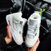 Зимові жіночі кросівки Nike Air Jordan 4 white білі