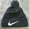 Шапка Nike cерая с балахоном