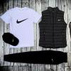 (п) Комплект с жилеткой Nike (футболка+кепка+жилетка+штаны)