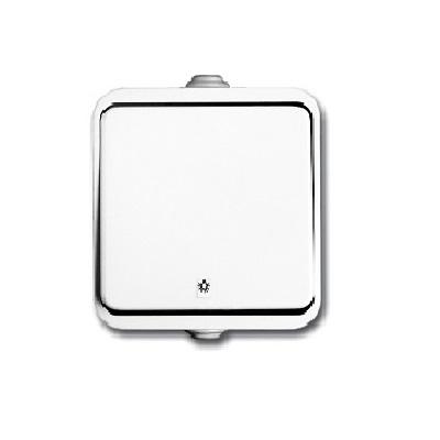 Фото Выключатели, розетки, установочные элементы, Delux выключатели, розетки, диммер Выключатель одноклавишный наружный Neptun-2221