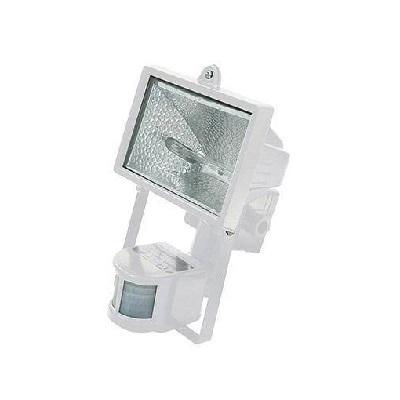 Фото Лампы накаливания, натриевые, галогенные, энергосберегающие, светодиодные, люминесцентные, Светотехника Magnum Прожектор Magnum LHF 500S белый, черный с датчиком движения