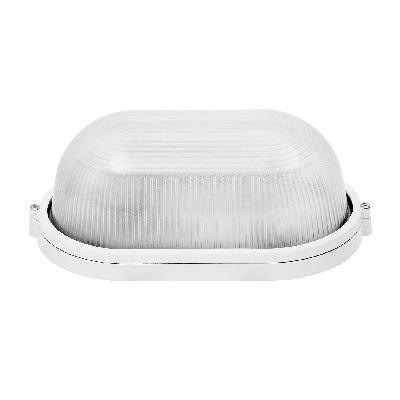 Фото Лампы накаливания, натриевые, галогенные, энергосберегающие, светодиодные, люминесцентные, Светотехника Magnum Светильник (овал) Magnum MIF 020 60W-100W E27 настенный, белый, черный