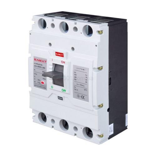Фото Автоматические выключатели для защиты от перегрузок и короткого замыкания электрической цепи, Автоматический выключатель E.NEXT Автомат e.industrial.ukm.800SL.800 3P 800А 65кА E.NEXT