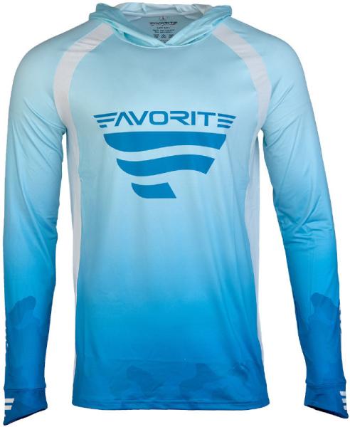 Реглан Favorite Hooded Jersey F Logo S ц:голубой