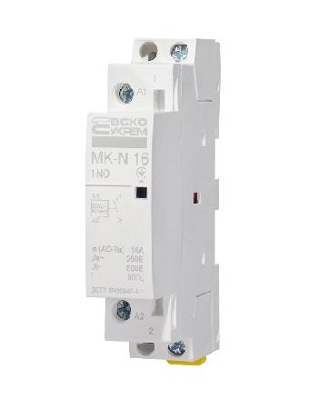 Фото Контакторы электромагнитные постоянного и переменного тока, Контактор МК Контактор модульный MK-N 1P 16A 1НО 220V