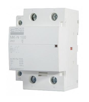 Фото Контакторы электромагнитные постоянного и переменного тока, Контактор МК Контактор модульный MK-N 2P 100A 2НО 220V