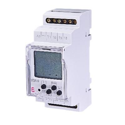 Фото Контрольно-измерительные приборы и автоматика, Клещи, тестеры, мультиметры, указатели напряжения, амперметры, вольтметры, регуляторы, сигнализаторы Цифровой термостат (таймер) TER-9 ETI