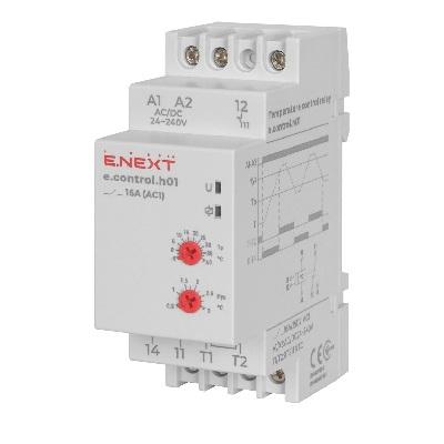 Фото Контрольно-измерительные приборы и автоматика, Клещи, тестеры, мультиметры, указатели напряжения, амперметры, вольтметры, регуляторы, сигнализаторы Реле контроля температуры e.control.h01 16А с выносным датчиком E.NEXT