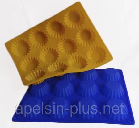 Фото Силиконовые формы для выпечки, Формы на планшете Силиконовая форма для выпечки Кексы малютки на 12 ячеек