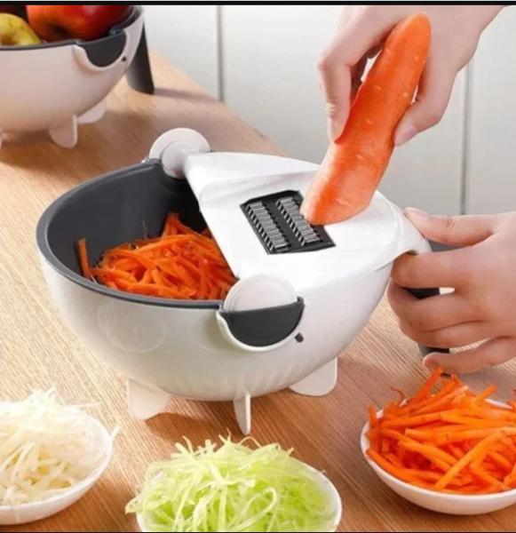 Фото Все для кухни Многофункциональная вращающаяся овощерезка WET BASKET