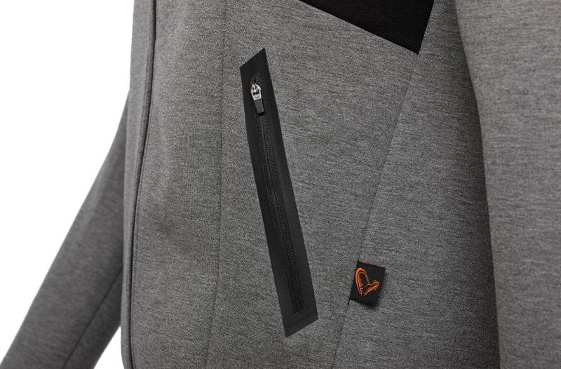 Фото Одежда и снаряжение, Верхняя одежда, Куртки Реглан Savage Gear Tec-Foam Zip Hoodie XL ц:dark grey melange