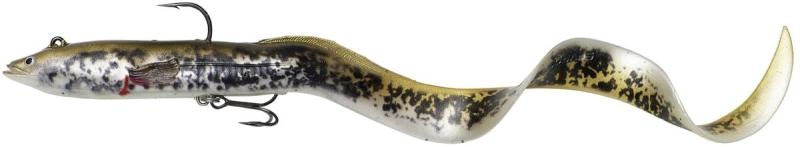 Фото  Силикон Savage Gear 4D Real Eel 300mm 80.0g Olive/Pearl PHP (поштучно)