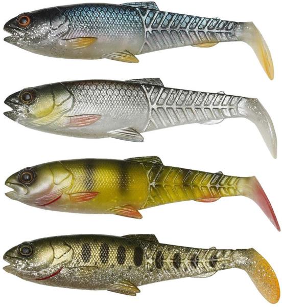 Фото  Силикон Savage Gear Craft Cannibal Paddletail Clear Water 85mm 7.0g Mix (4 шт/уп)