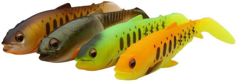 Фото  Силикон Savage Gear Craft Cannibal Paddletail Dark Water 85mm 7.0g Mix (4 шт/уп)