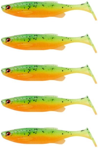 Фото  Силикон Savage Gear Fat Minnow T-Tail 90mm 7.0g Firecracker (5 шт/уп)