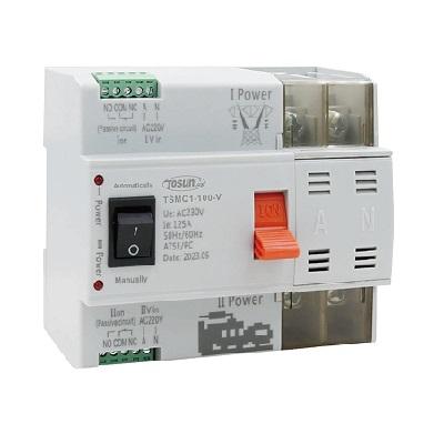 Фото Автоматические выключатели для защиты от перегрузок и короткого замыкания электрической цепи, Автоматический выключатель TosunLux Автоматический переключатель резерва АВР TSMQ1 2п 63А