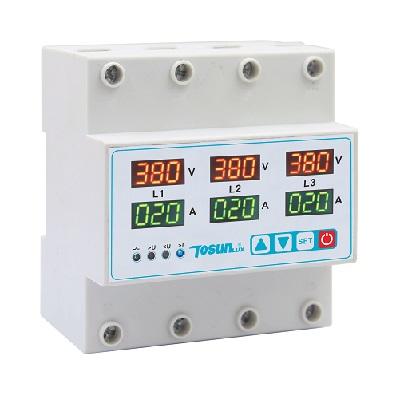 Фото Контрольно-измерительные приборы и автоматика, Клещи, тестеры, мультиметры, указатели напряжения, амперметры, вольтметры, регуляторы, сигнализаторы Реле контроля напряжения и тока TDP2-3 63А 3NO (380В)