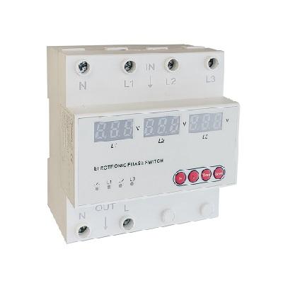 Фото Контрольно-измерительные приборы и автоматика, Клещи, тестеры, мультиметры, указатели напряжения, амперметры, вольтметры, регуляторы, сигнализаторы Реле выбора фаз и контроля напряжения TDP2-7 63А 3P+N