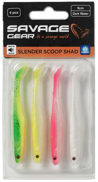 Фото  Силикон Savage Gear Slender Scoop Shad 110mm 7.0g Dark Water Mix (4 шт/уп)