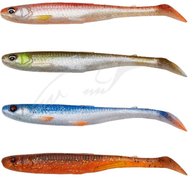 Фото  Силикон Savage Gear Slender Scoop Shad 90mm 4.0g Clear Water Mix (4 шт/уп)