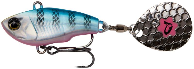 Фото  Тейл-спиннер Savage Gear Fat Tail Spin 65mm 16.0g Blue Silver Pink