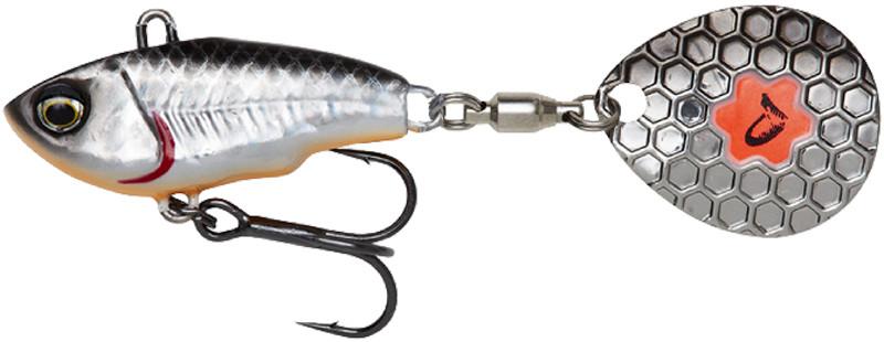 Фото  Тейл-спиннер Savage Gear Fat Tail Spin 65mm 16.0g Dirty Silver