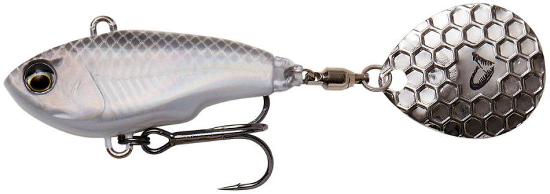 Фото  Тейл-спиннер Savage Gear Fat Tail Spin 80mm 24.0g White Silver