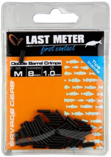 Фото  Трубка обжимная Savage Gear Double Barrel Crimps L 1.2mm (50 шт/уп)