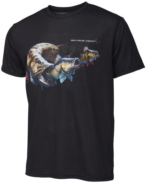 Фото  Футболка Savage Gear Cannibal T-Shirt L ц:black