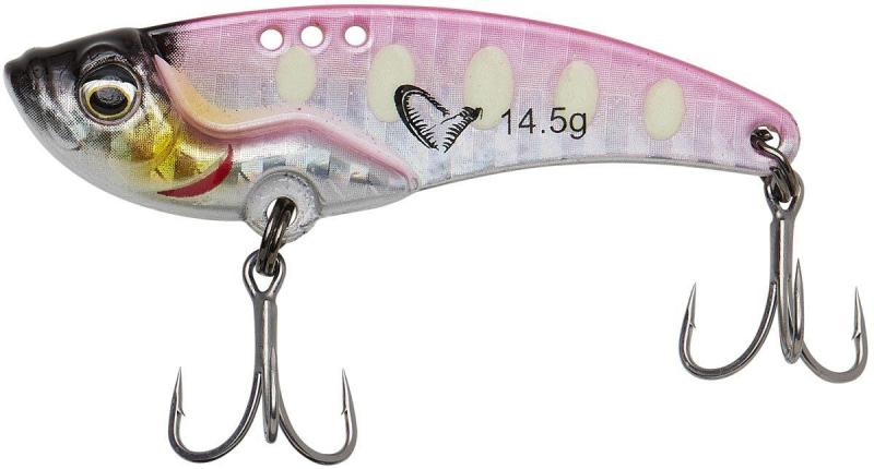 Фото  Цикада Savage Gear Vib Blade SW 45mm 8.5g Pink Glow Dot