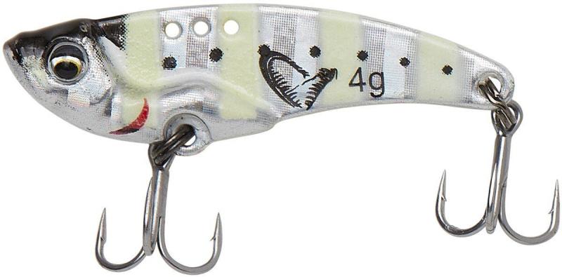 Фото  Цикада Savage Gear Vib Blade SW 45mm 8.5g Zebra Glow