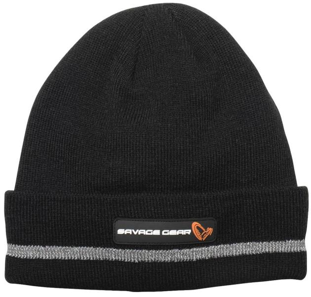 Фото  Шапка Savage Gear Reflex Beanie One size ц:black/reflex