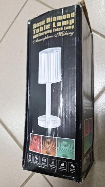 Фото  УЦЕНКА! Декоративный LED светильник Crystal light, с пультом ДУ / Аккумуляторная лампа (Плохая упаковка 3020)
