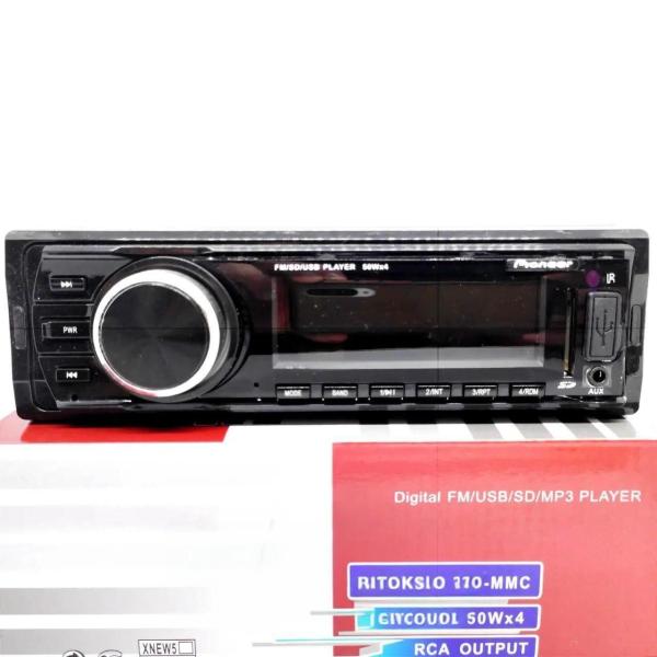 Фото  УЦЕНКА! Автомагнитола Пионер HS-MP812 FM MP3 200W 4*50W с Радиатором Охлаждения (Плохая упаковка 3023)
