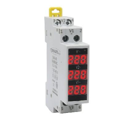 Фото Контрольно-измерительные приборы и автоматика, Клещи, тестеры, мультиметры, указатели напряжения, амперметры, вольтметры, регуляторы, сигнализаторы Модульный вольтметр TDD1-3V