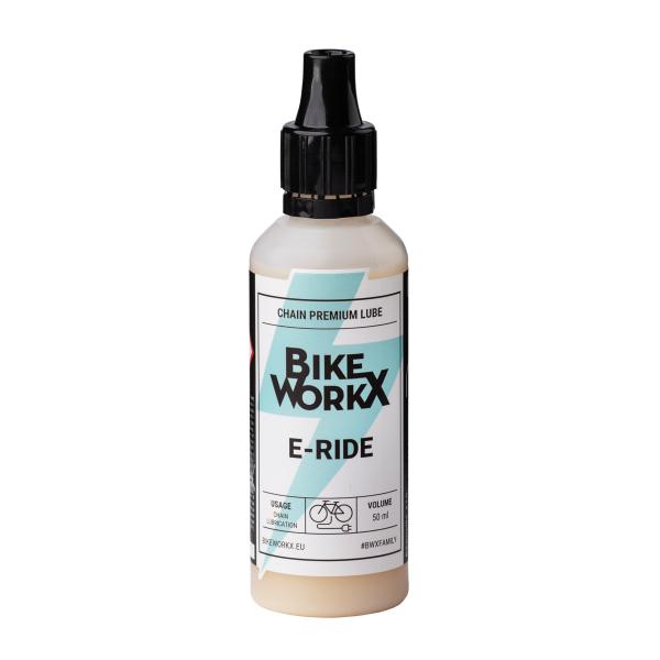 Фото ВЕЛОХІМІЯ, МАСТИЛА ДЛЯ ЛАНЦЮГІВ Мастило для ланцюга BikeWorkX E-Ride, для електровелосипедів, 50 мл