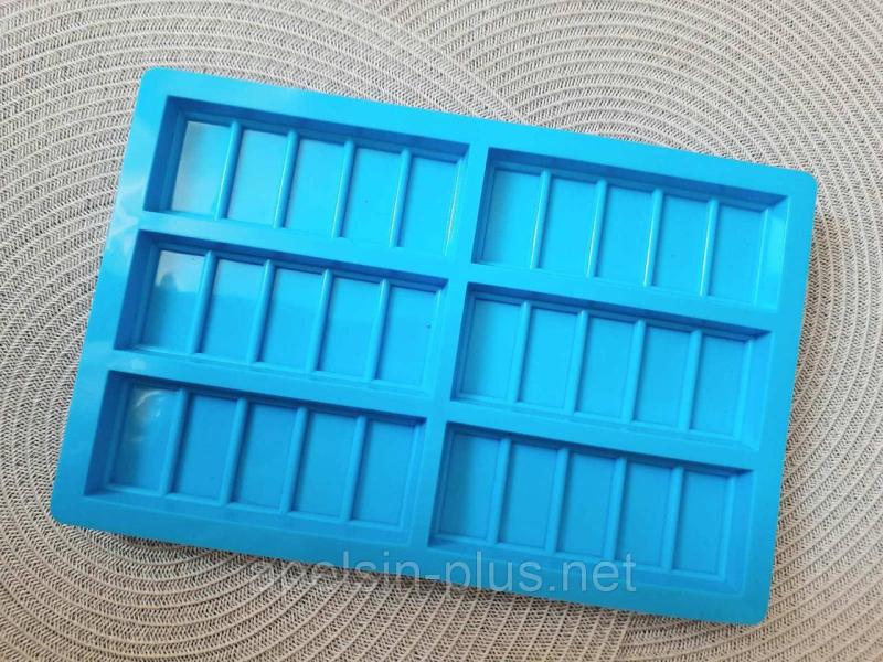 Фото  Силиконовая форма для изготовления Дубайского шоколада на 6 ячейки