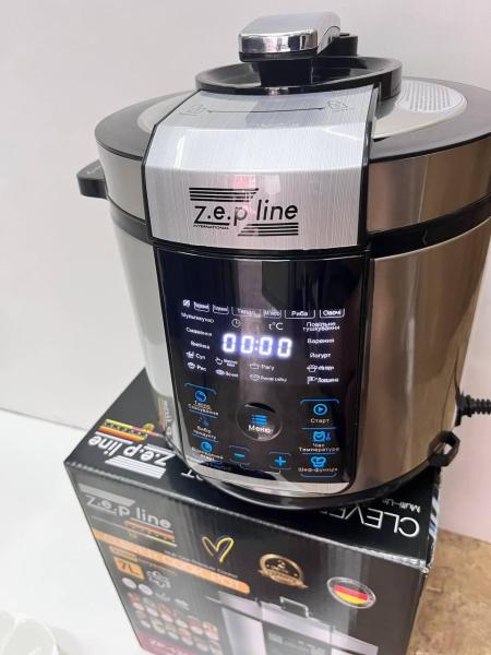 Фото Все для кухни Вместительная мультипечь Zepline ZP-125 аэрофритюр с чашей 7л регулировкой температуры 29 програм
